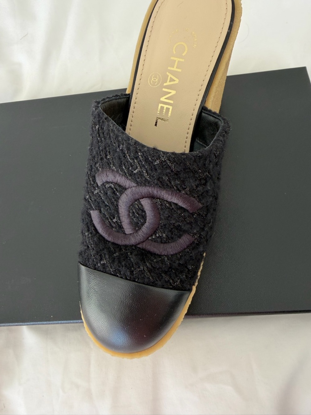 CHANEL never worn mules 
Spring Chic